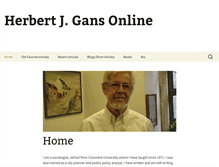 Tablet Screenshot of herbertgans.org